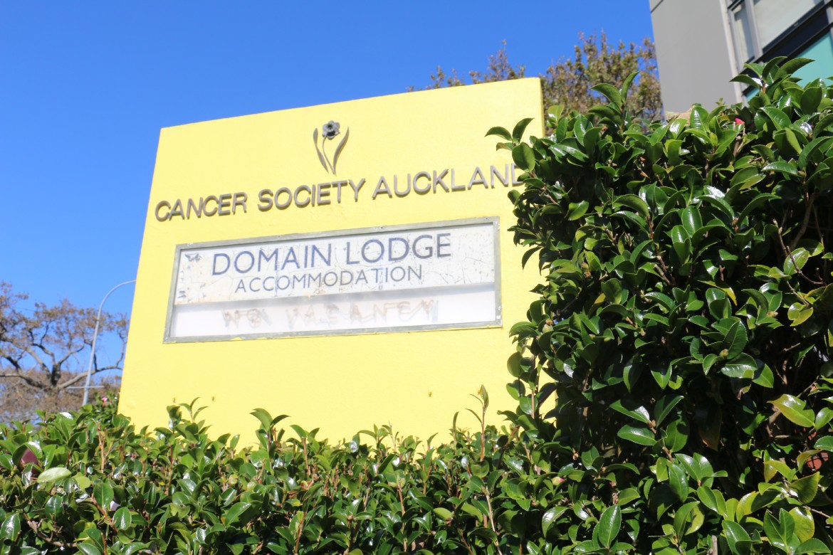 Domain Lodge sign